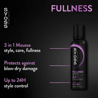SYOSS Full Hair Hajhab 250 ml – Volumennövelő Hajhab a Dúsabb és Teltebb Hajért