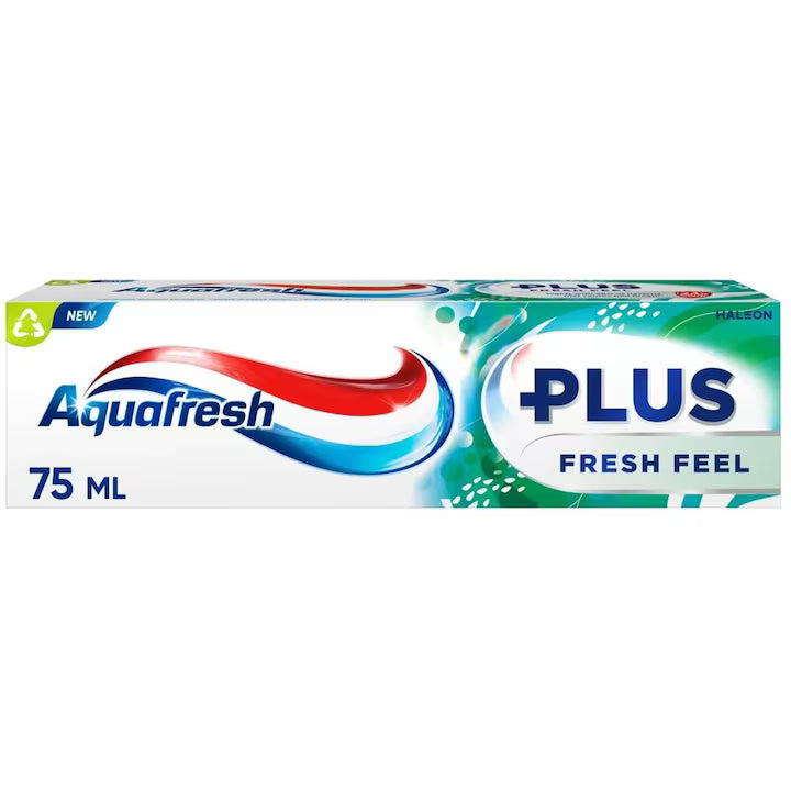 Aquafresh Plus Visible White Fogkrém Fluoriddal 75 ml – Látható Fehérítés és Mélytisztítás