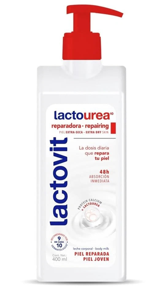 Lactovit LactoUrea Feszesítő Testápoló Nagyon Száraz Bőrre 400 ml – Intenzív Hidratálás és Bőrfeszesítés