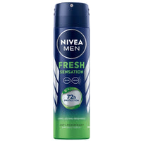 NIVEA MEN Fresh Active Izzadásgátló Spray 150 ml – Frissesség és 48 órás Védelem Férfiaknak